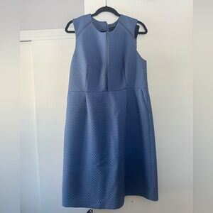J. Crew Portfolio Textured Blue Midi Dress, size 16